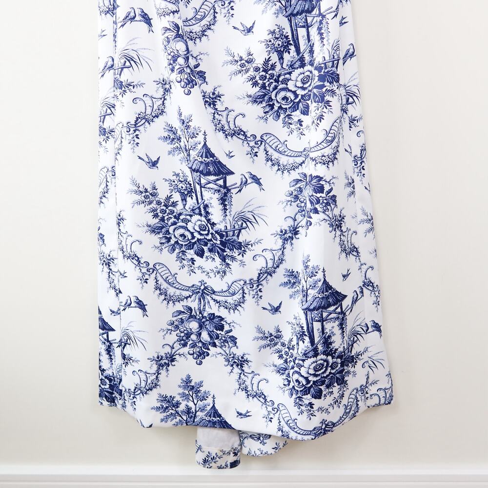 Vintage Jessica McClintock for Gunne Sax Formal Gown Blue and White Size 11 - Picture 4 of 10